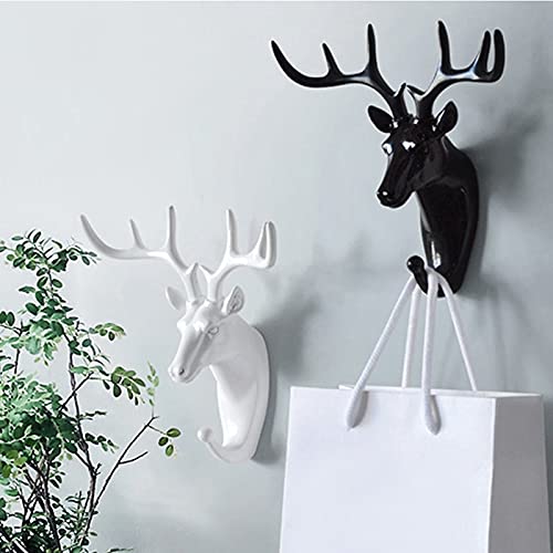 Hanging Hook- Self Adhesive Deer Head Hanging Hook (Pack of 2)