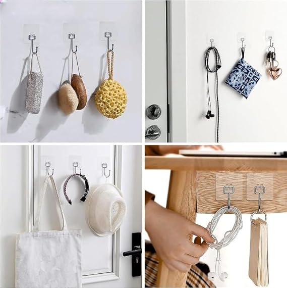 Transparent Large Hook Sticker