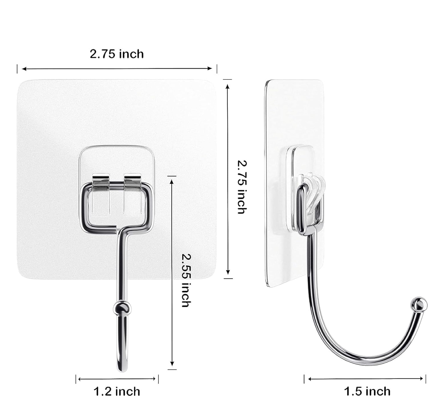 Transparent Large Hook Sticker