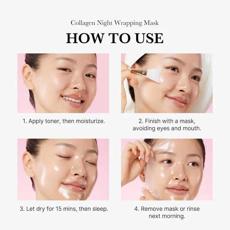 Collagen Night Wrapping Peel Off Mask! Buy 1, Get 1 Free!🎁