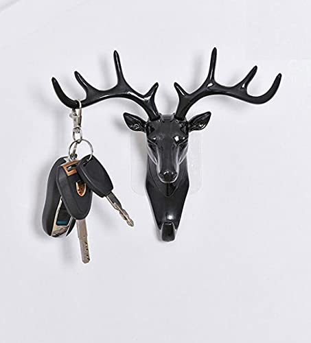 Hanging Hook- Self Adhesive Deer Head Hanging Hook (Pack of 2)