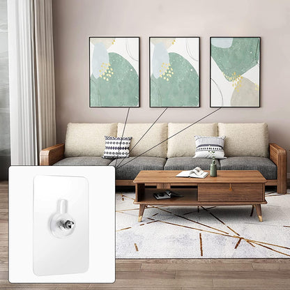 Self Adhesive Wall Hooks – Heavy Duty Stainless Steel (Pack of 10 & 20)
