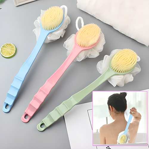 2 in 1 Loofah - Brush with Long Handle