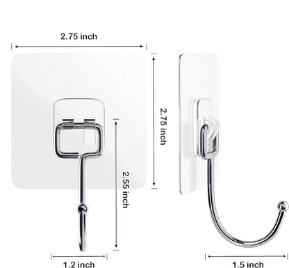 Transparent Large Hook Sticker
